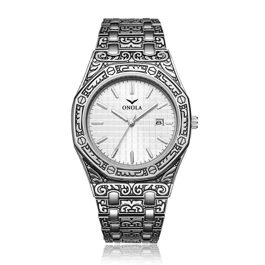 Reloj de Cuarzo para Hombre con Correa de Acero Inoxidable y Resistencia al Agua - Image 16
