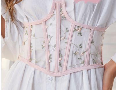 Faja Reductora Femenina con Malla Elástica y Detalles Bordados - Image 5