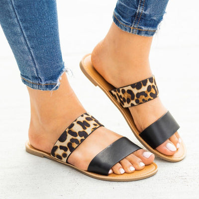 Sandalias Pantufla Estampado Leopardo - Image 6