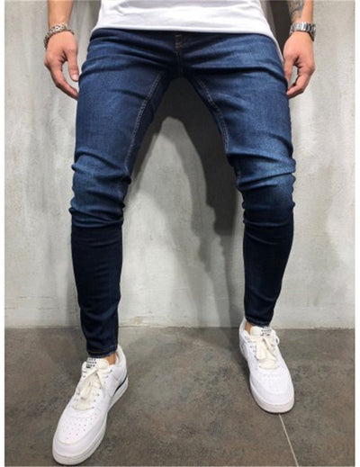 Jeans Casuales de Color Liso para Hombre - Image 3