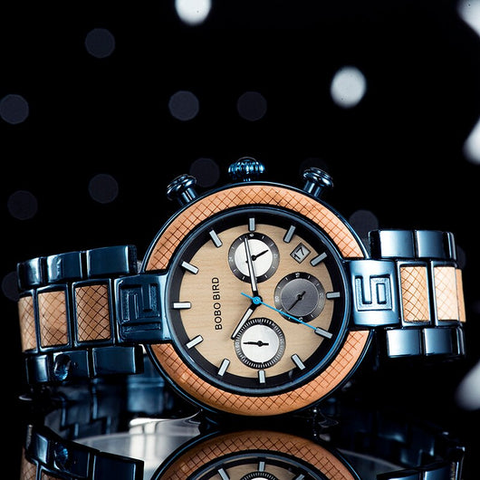 Reloj de Negocios BOBOBIRD con Esfera Luminosa para Hombre - Image 6