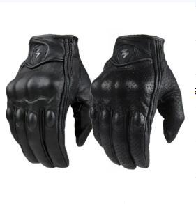 Guantes de Motocicleta en Piel de Oveja con Pantalla Táctil