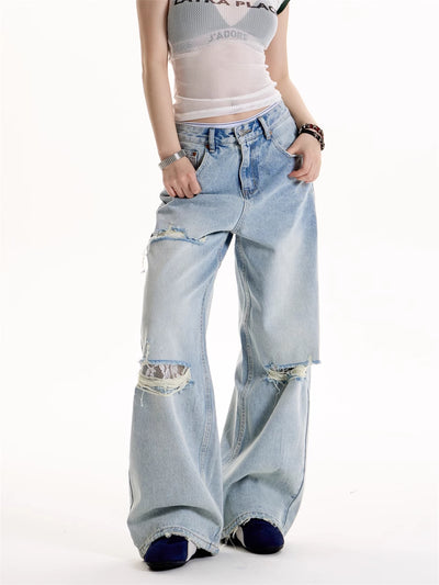 Jeans Rotos Estilo Hot Girl Retro Americano - Image 5