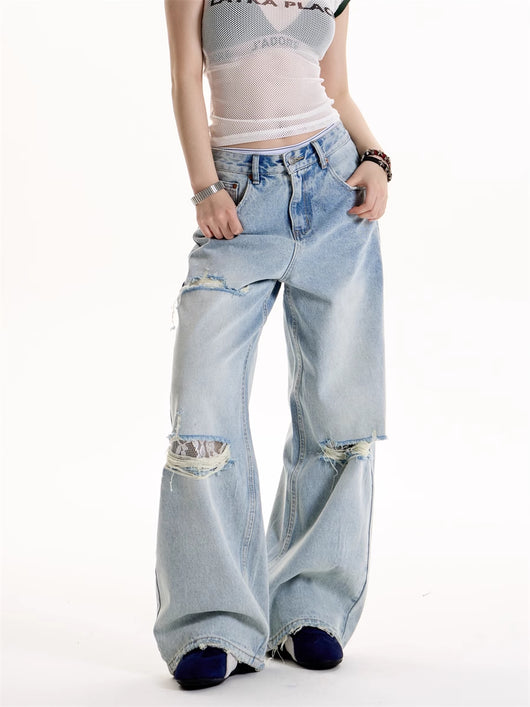 Jeans Rotos Estilo Hot Girl Retro Americano - Image 5