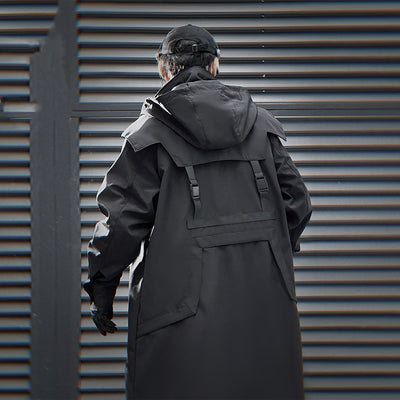 Abrigo Trench Mecánico con Doble Cierre y Capucha para Hombre - Image 13