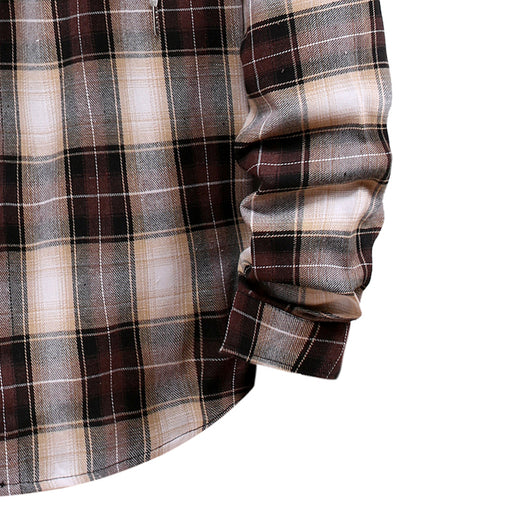 Camisa Cuadriculada Oversized para Parejas - Diseño a Cuadros Clásico - Image 4