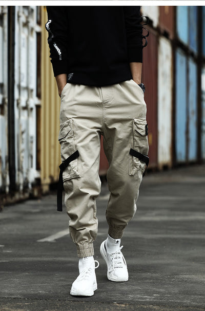 Pantalones Cargo de Algodón para Hombre - Estilo Casual Versátil - Image 5
