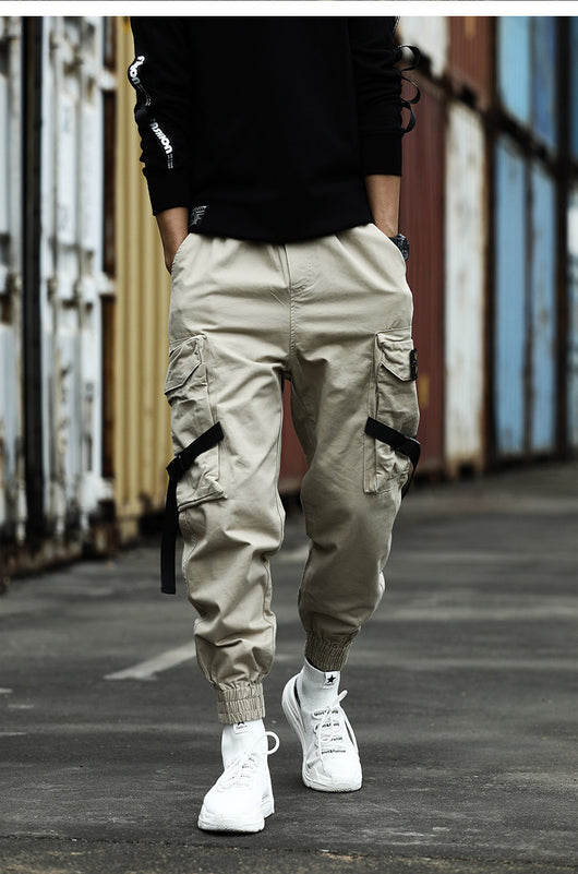 Pantalones Cargo de Algodón para Hombre - Estilo Casual Versátil - Image 5