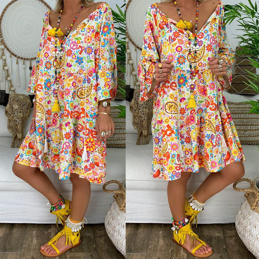 Blusa Playera con Mangas Estampadas y Volantes - Image 17