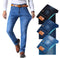 Pantalones Vaqueros Elásticos Rectos para Hombre