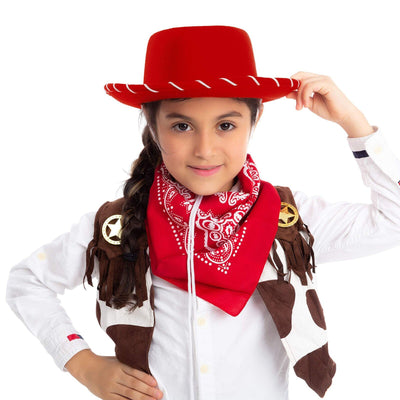 Sombrero Vaquero Infantil de Rafia Marrón con Ala Reforzada - Image 4