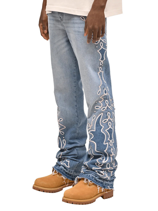 Jeans Anchos para Hombre con Diseño Degradado - Image 10