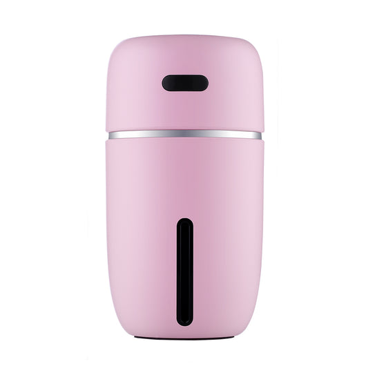 Black portable humidifier with a silver band, a power button, and a water level indicator, suitable for car or home. - Image 8