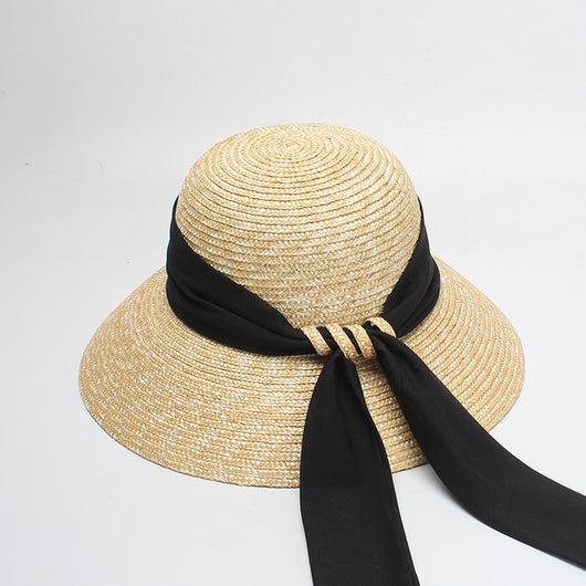 Sombrero de Paja para Mujer con Lazo y Cúpula - Estilo Verano - Image 12