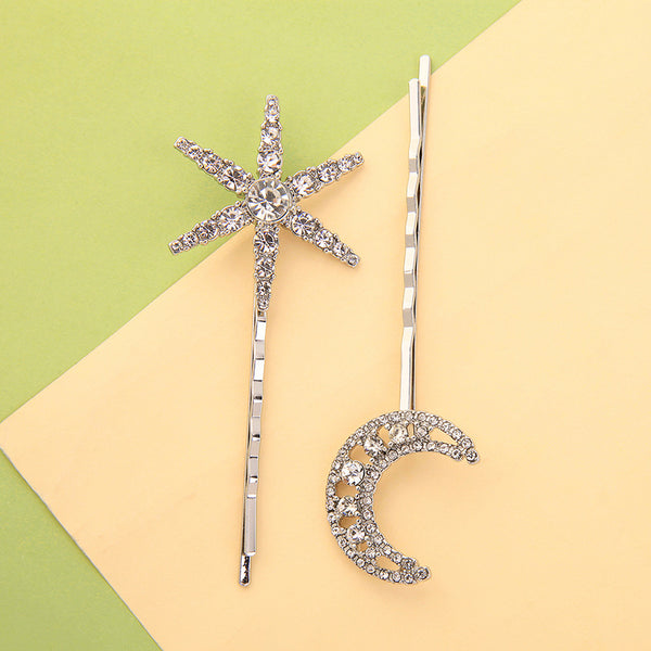 Horquillas de Estrellas y Luna - Accesorios Elegantes para el Cabello
