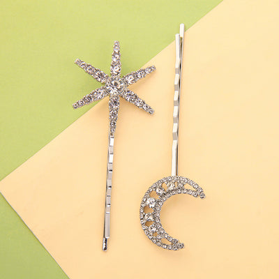 Horquillas de Estrellas y Luna - Accesorios Elegantes para el Cabello