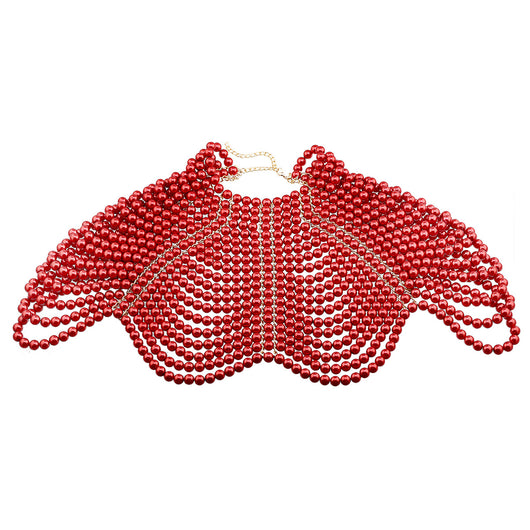 Cadena Corporal de Perlas Estilo Chal para Mujer - Image 7