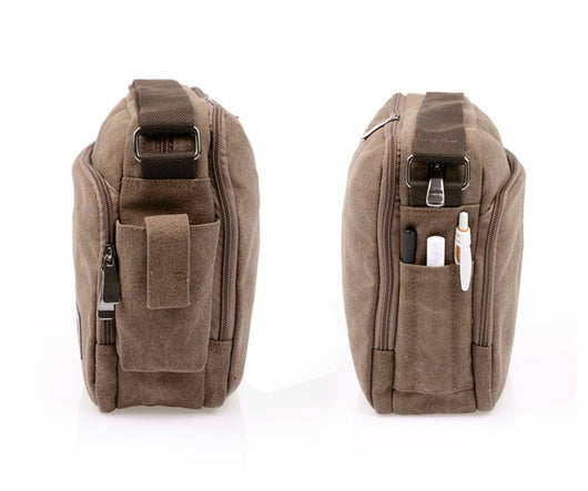 Bolsa de Lona Vintage para Hombre - Maletín Ejecutivo Retro - Image 12