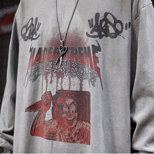 Camisetas de Manga Larga Estilo Vintage