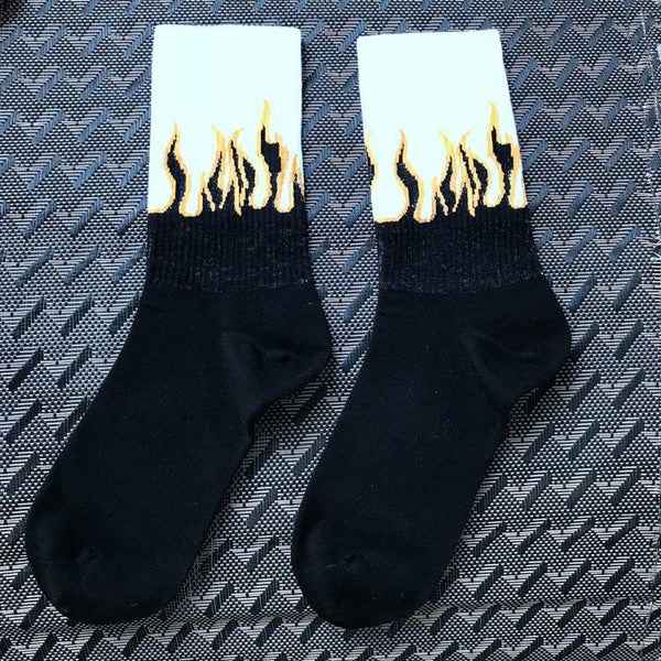 Calcetines de Algodón Puro Rojo Fuego - Image 10