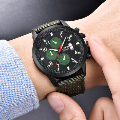 Reloj Deportivo Militar para Hombre con Banda Nylon - Image 4