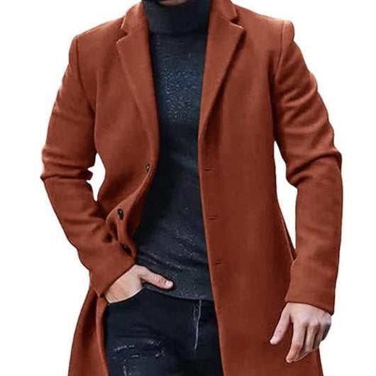 Abrigo Tweed Hombre Largo Acolchado Premium - Image 2
