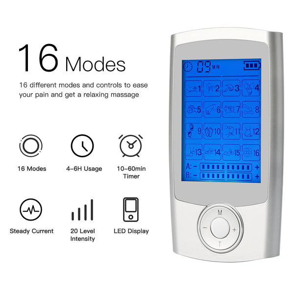Electroestimulador TENS EMS 16 Modos - Masajeador Muscular con Tecnología de Ondas de Choque - Image 3