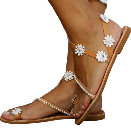 Sandalias Romanas Planas para Mujer - Cómodas y Elegantes para Playa - Image 5