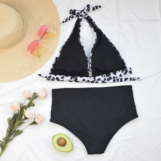 Bikini de Cintura Alta con Estampado de Leopardo - Image 5