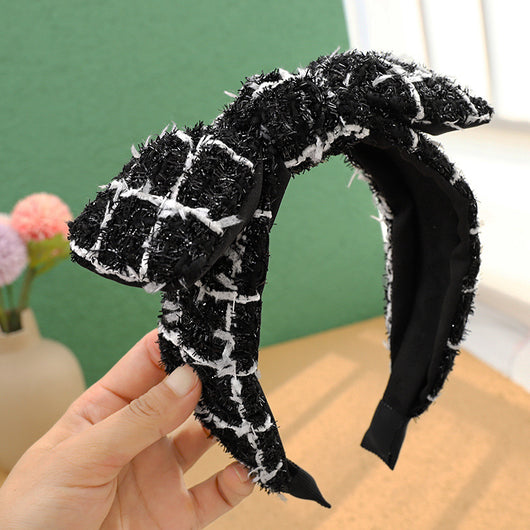 Diadema de Lana a Cuadros Xiaoxiangfeng para Mujer - Image 19