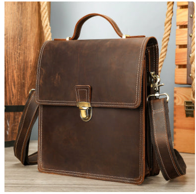 Bolsa Mensajera Vertical de Gran Capacidad con Diseño Cuadrado para Hombre - Image 8
