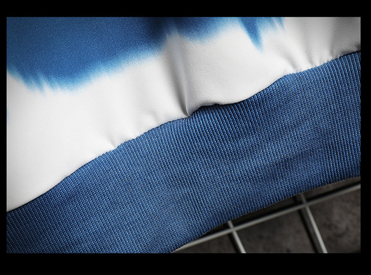 Suéter Holgado Tie-Dye Bicolor para Hombre Talla Grande - Image 16