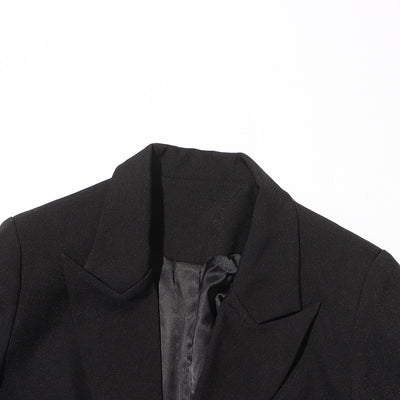 Blazer Elegante con Diseño Midriff para Mujer - Traje Ejecutivo Otoño - Image 21