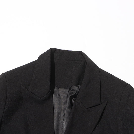 Blazer Elegante con Diseño Midriff para Mujer - Traje Ejecutivo Otoño - Image 21
