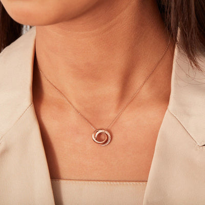 Collar de Plata Esterlina 925 Entrelazado para Mujer - Image 4
