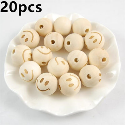 Cuentas de Madera Grabadas a Láser para Joyería DIY - Image 11