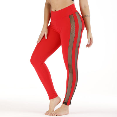 Pantalones de Yoga para Mujer con Panel Lateral de Malla Transpirable - Image 4