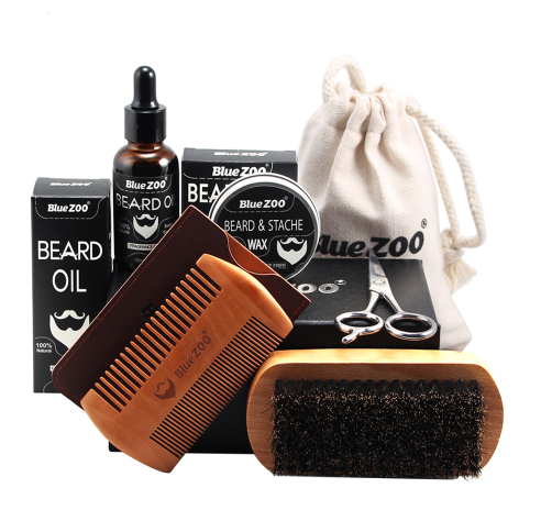 Set Completo de Cuidado de Barba Bluezoo - 7 Piezas Profesionales