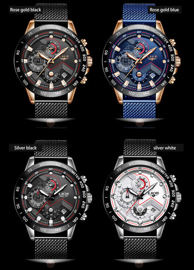 Reloj para Hombre con Malla Metálica - Image 7