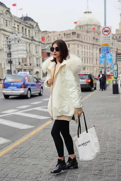 Chaqueta de Plumas de Pato Blanco Premium - Image 3