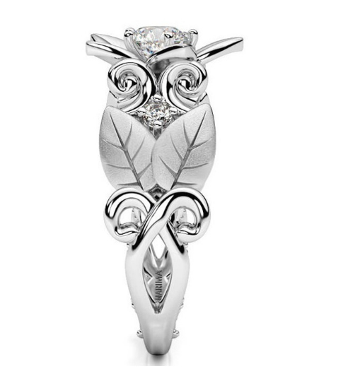 Anillo de Compromiso Rosa Floral con Circonita - Diseño Ramas Creativo - Image 3