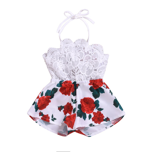 Mono Rose Blanco con Tirantes Ajustables