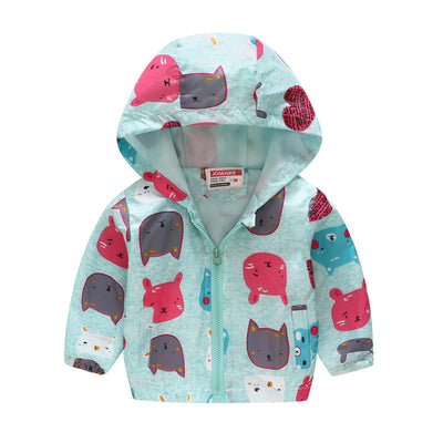 Chaqueta con Capucha y Estampado Moderno - Image 4