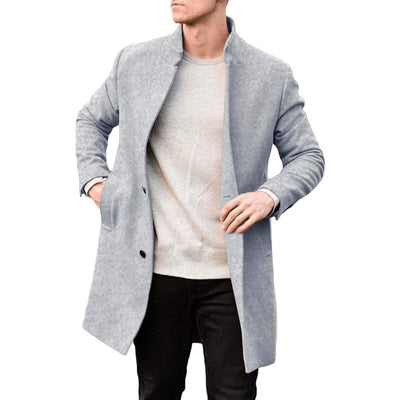 Abrigo de Lana Gruesa para Hombre - Otoño e Invierno - Image 4