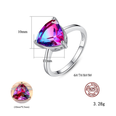 Anillo de Plata 925 con Piedra Arcoíris - Joya Elegante - Image 5