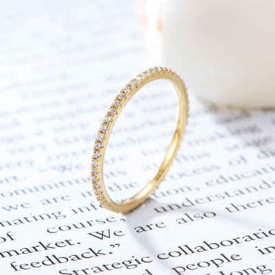 Anillo Plata 925 con Circonita y Diamante Micro Incrustado para Mujer - Image 12