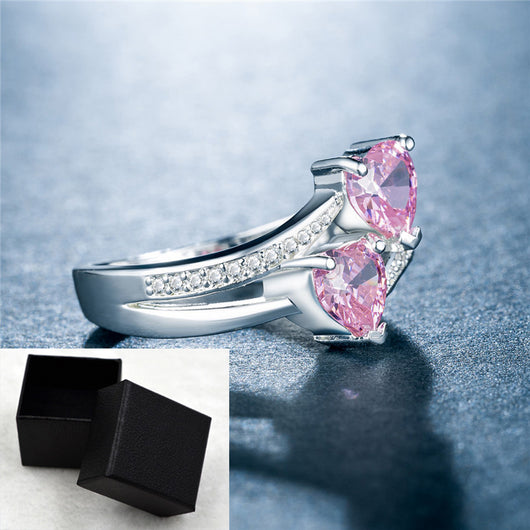 Anillos de Cobre Chapados en Platino con Circonitas Brillantes - Image 10