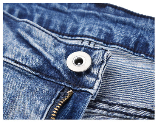 Jeans Slim Fit Elásticos con Detalles Graffiti y Rotos - Image 10