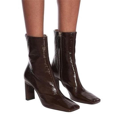 Botas de Punta Cuadrada