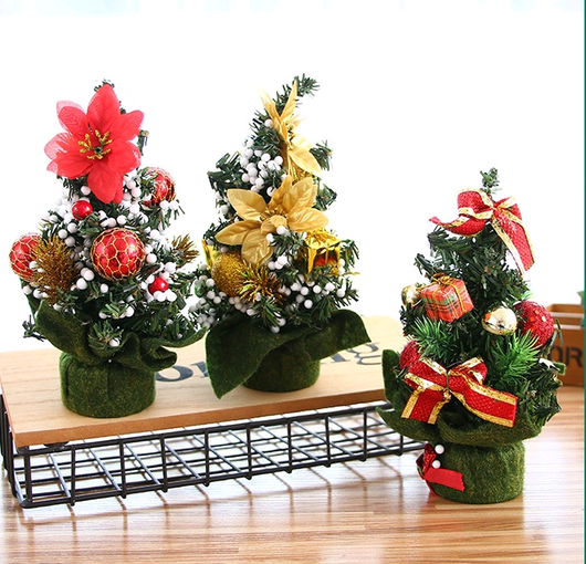 Árbol de Navidad Miniatura 20cm - Decoración Navideña de Escritorio - Image 5